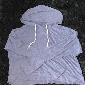 Loose Cropped Hooded Sweater